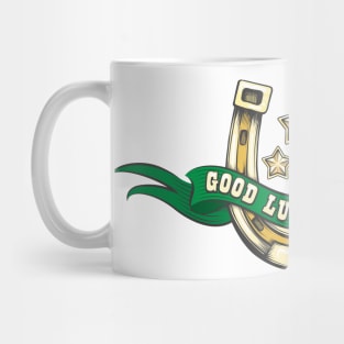 Good Luck Horse Shoe Emblem Mug